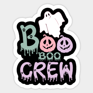 Boo Boo Crew Nurse Shirts Halloween Nurse Shirts for Women Sticker